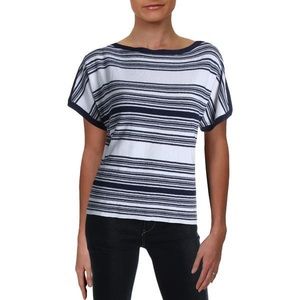 LAUREN RALPH LAUREN Linen Blend Boat Neck Top